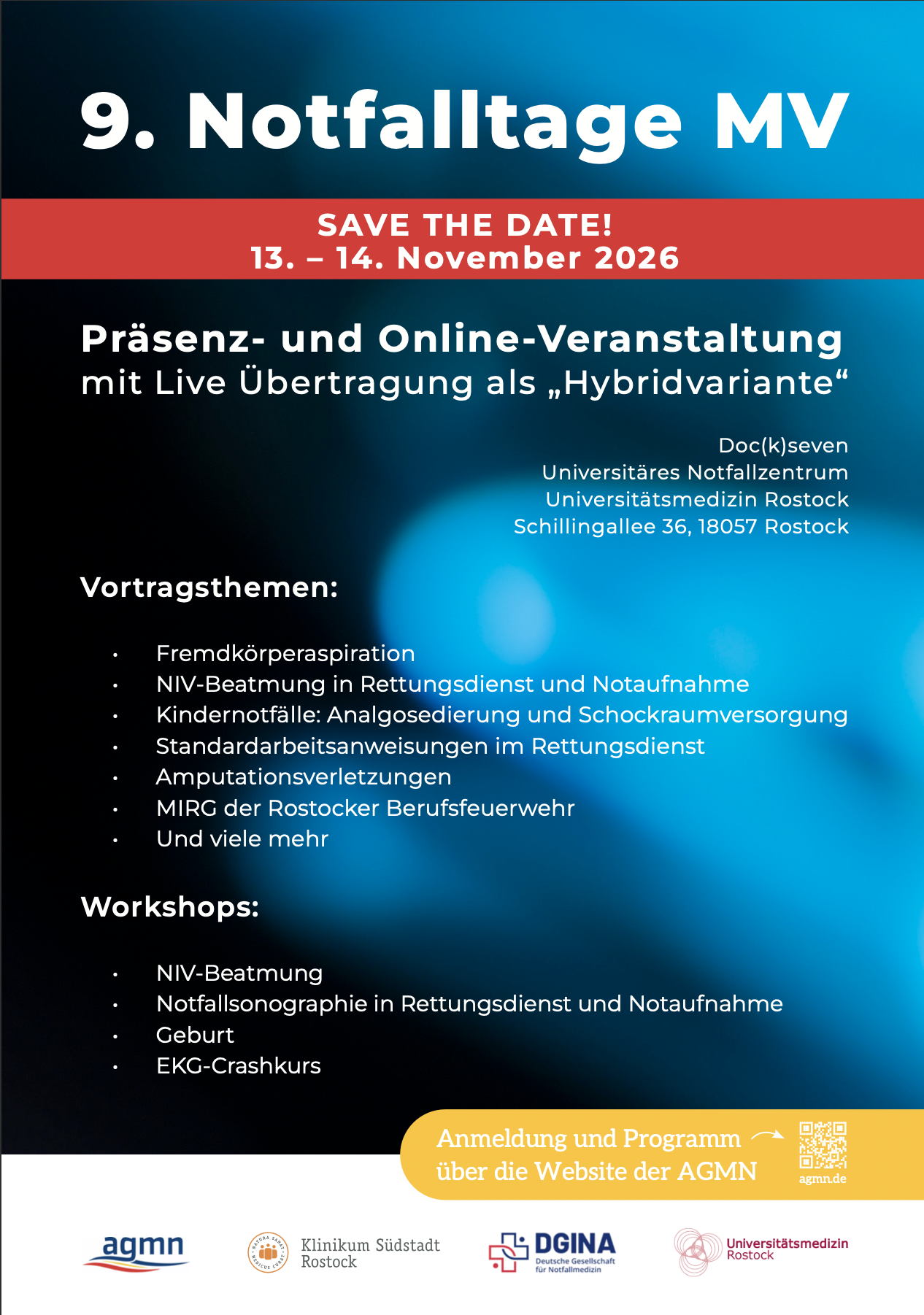 9. Notfalltage MV Einladung